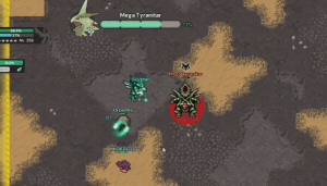 Batalha contra o Mega Tyranitar